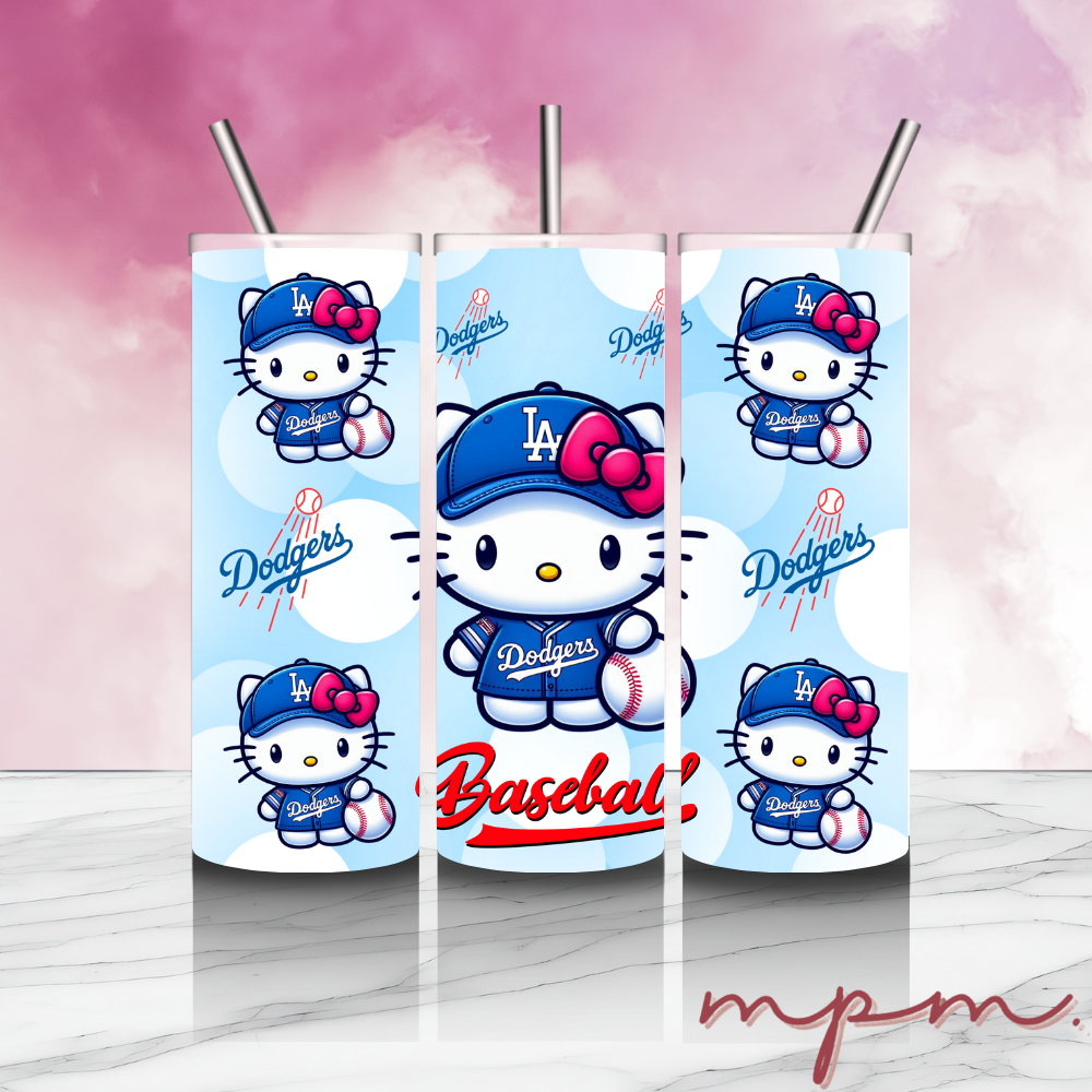 Hello Kitty Dodgers Steel Tumbler